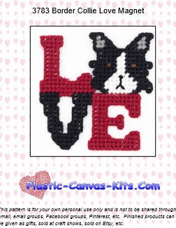 Border Collie Love Magnet