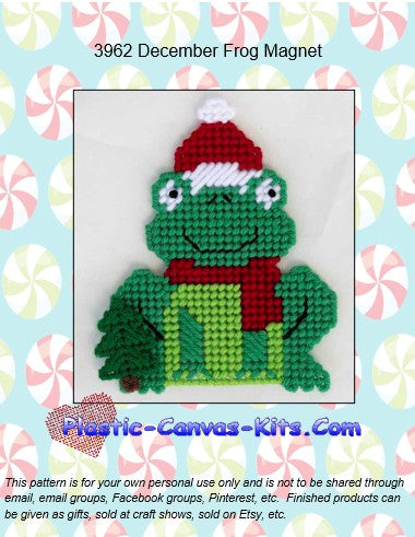December Frog Magnet