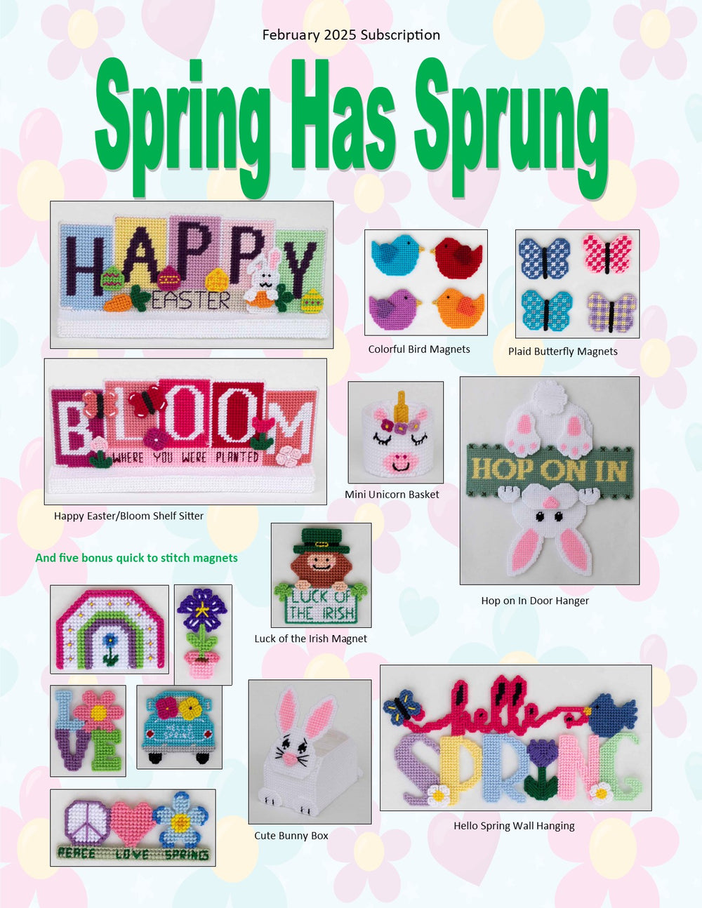 Past Subscription-February-Spring Has Sprung
