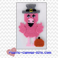 November Flamingo Magnet