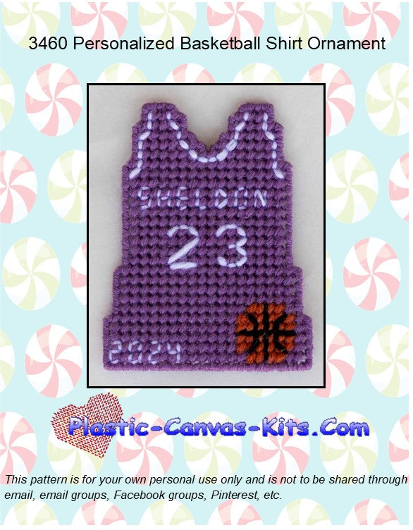 Personalized Basketball Shirt Ornament