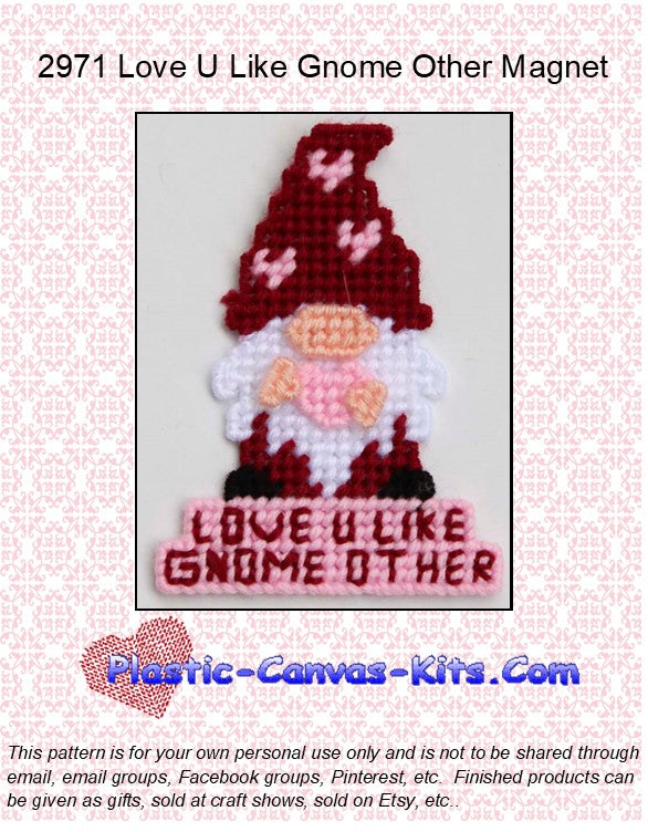 Love U Like Gnome Other Magnet