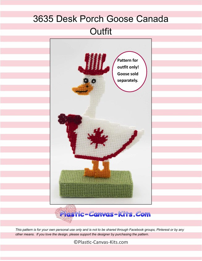 Canada Outfit for Desk Porch Goose