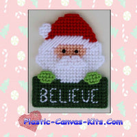 Believe Santa Christmas Ornament