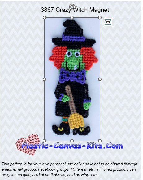 Crazy Witch Magnet