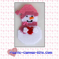 Valentine's Day Snowman Magnet