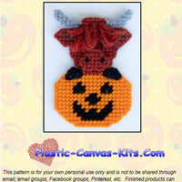 Highland Cow Halloween Magnet