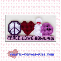 Peace, Love, Bowling Magnet
