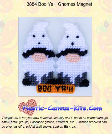 Boo Ya'll Gnomes Magnet