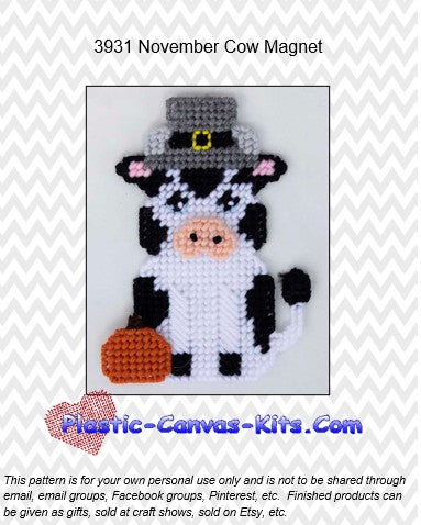 November Cow Magnet