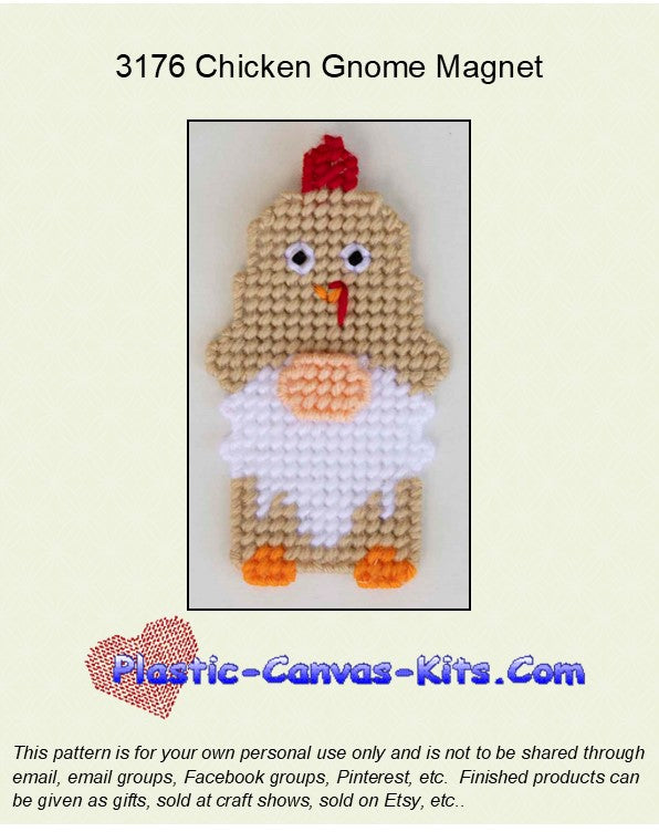 Chicken Gnome Magnet