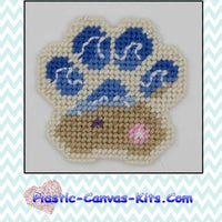 Beach Pawprint Magnet