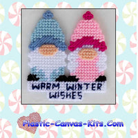 Warm Winter Wishes Gnomes Magnet