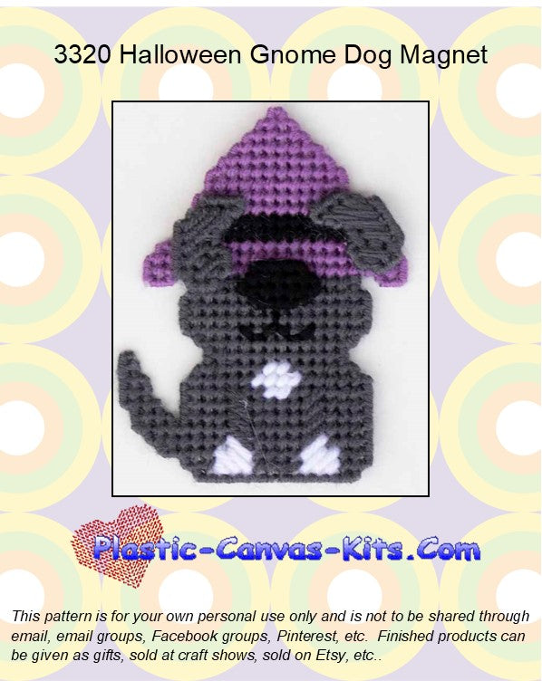 Halloween Gnome Dog Magnet