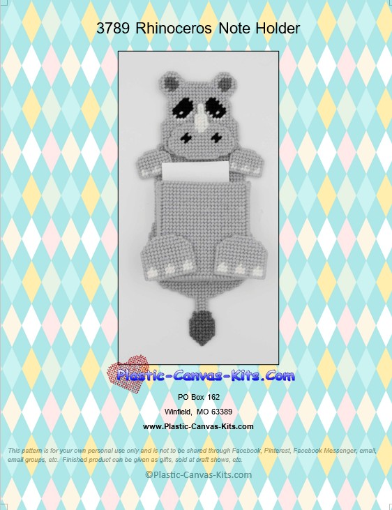 Rhinoceros Note Holder