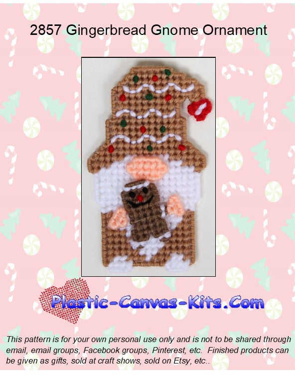 Gingerbread Gnome Christmas Ornament