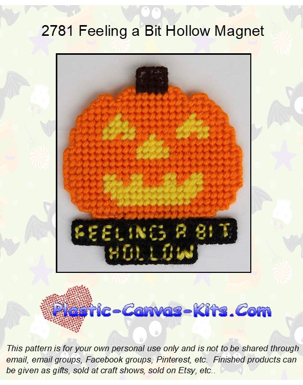 Feeling Hollow Pumpkin Magnet