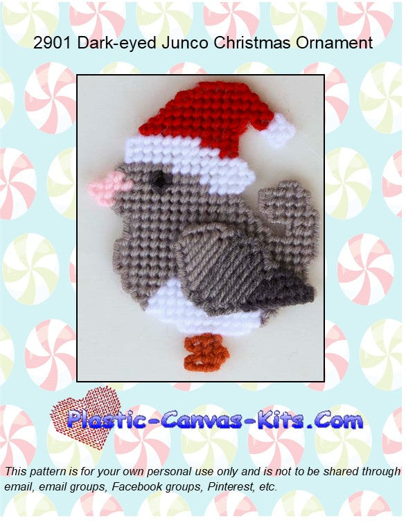 Dark-eyed Junco Christmas Ornament