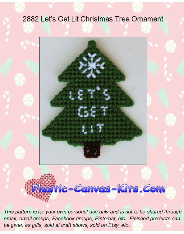 Let's Get Lit Christmas Tree Ornament