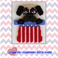 Patriotic Pug Magnet