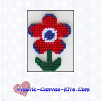 Patriotic Flower Magnet