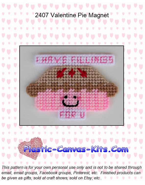 Valentine's Day Pie Magnet