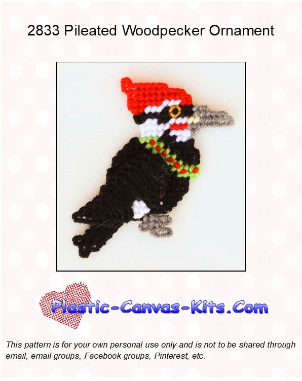 Pileated Woodpecker Christmas Ornament