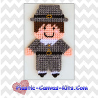 Thanksgiving Pilgrim Boy Magnet