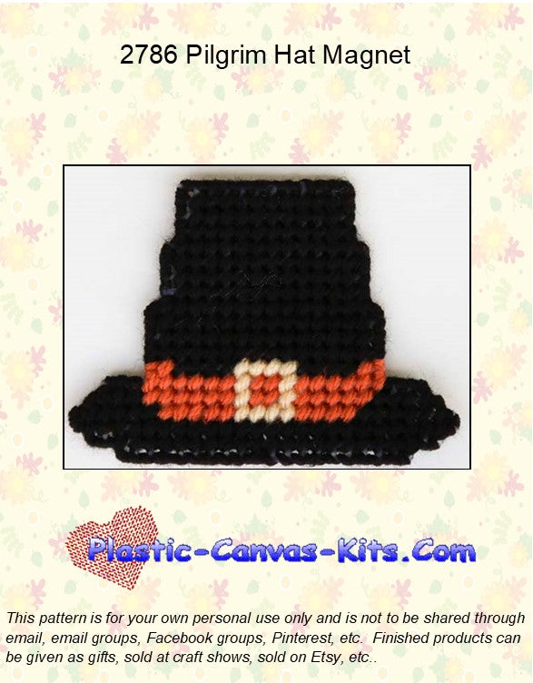 Pilgrim Hat Magnet