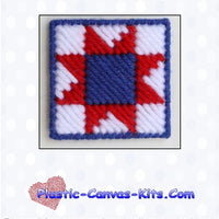 Patriotic Quilt Block Magnet