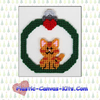 Orange Tabby Cat Christmas Ornament