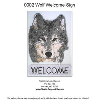 Wolf Welcome Sign