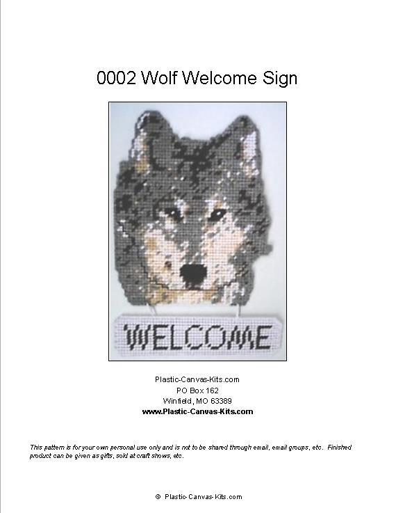 Wolf Welcome Sign