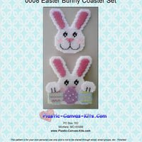 Easter Bunny Coaster Set