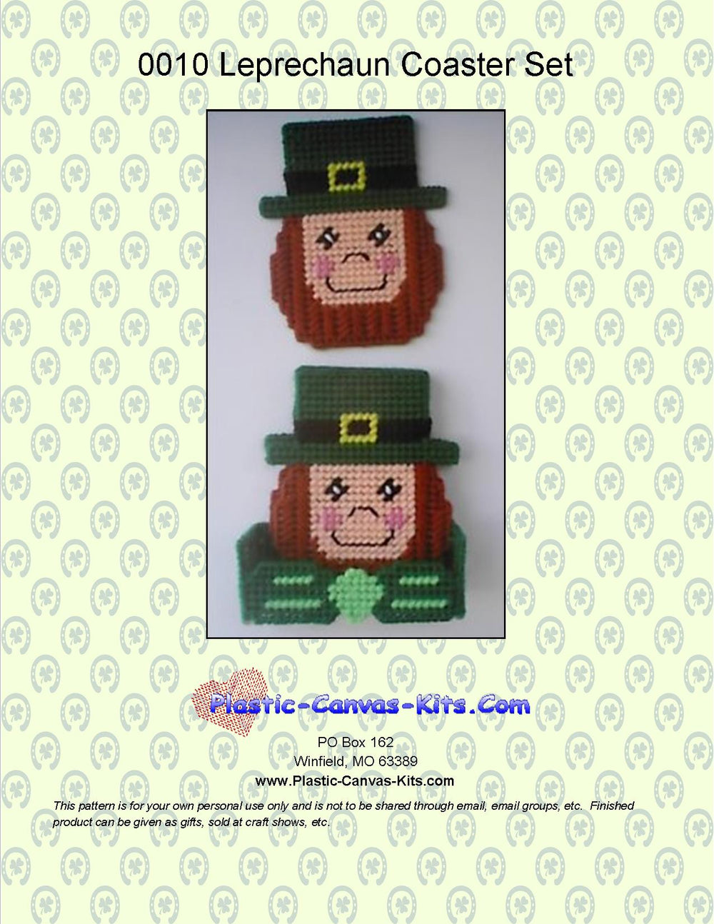 Leprechaun Coaster Set