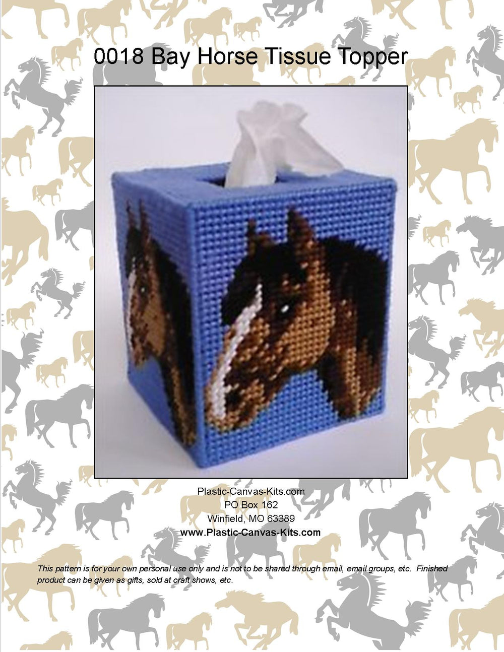 Bay Horse Tissue Topper