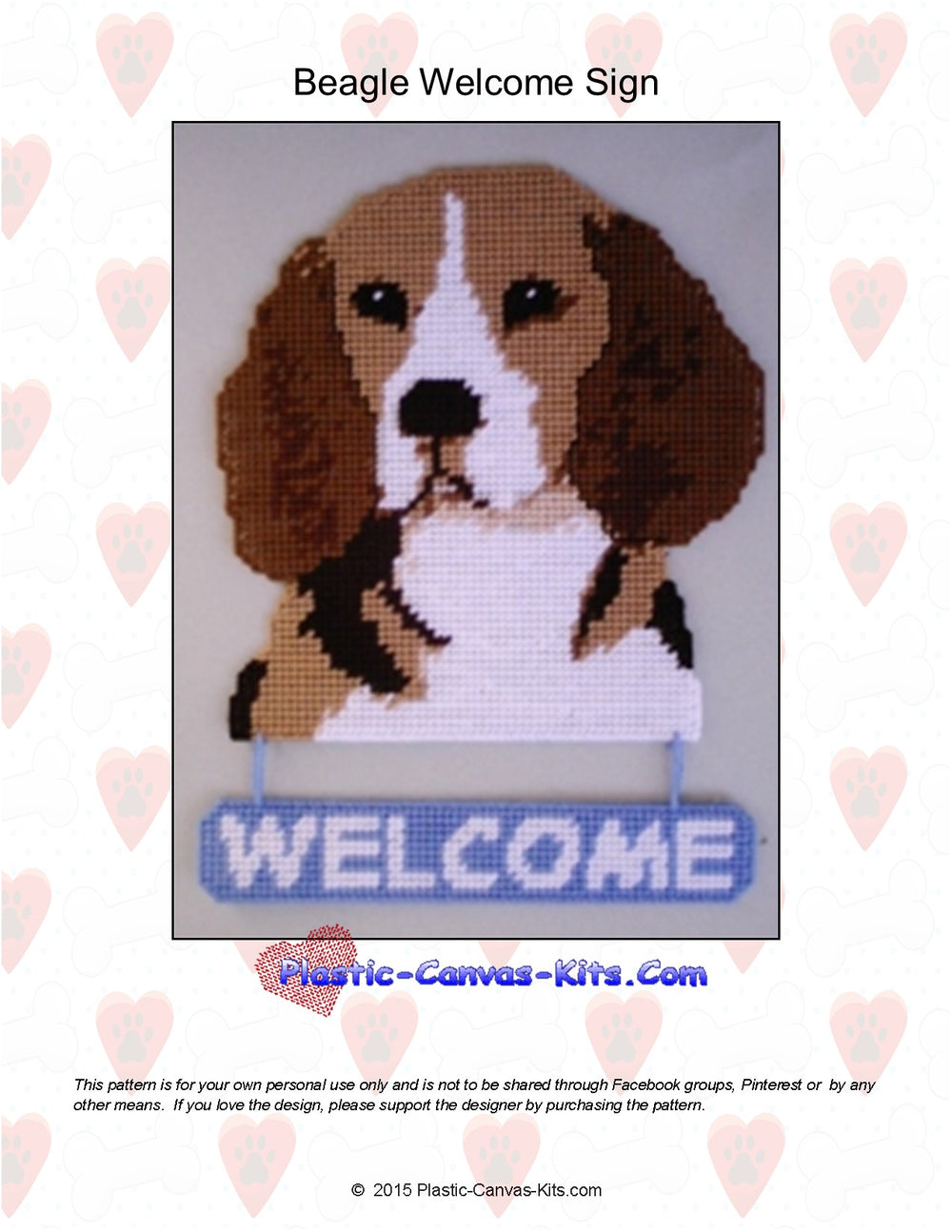 Beagle Welcome Sign