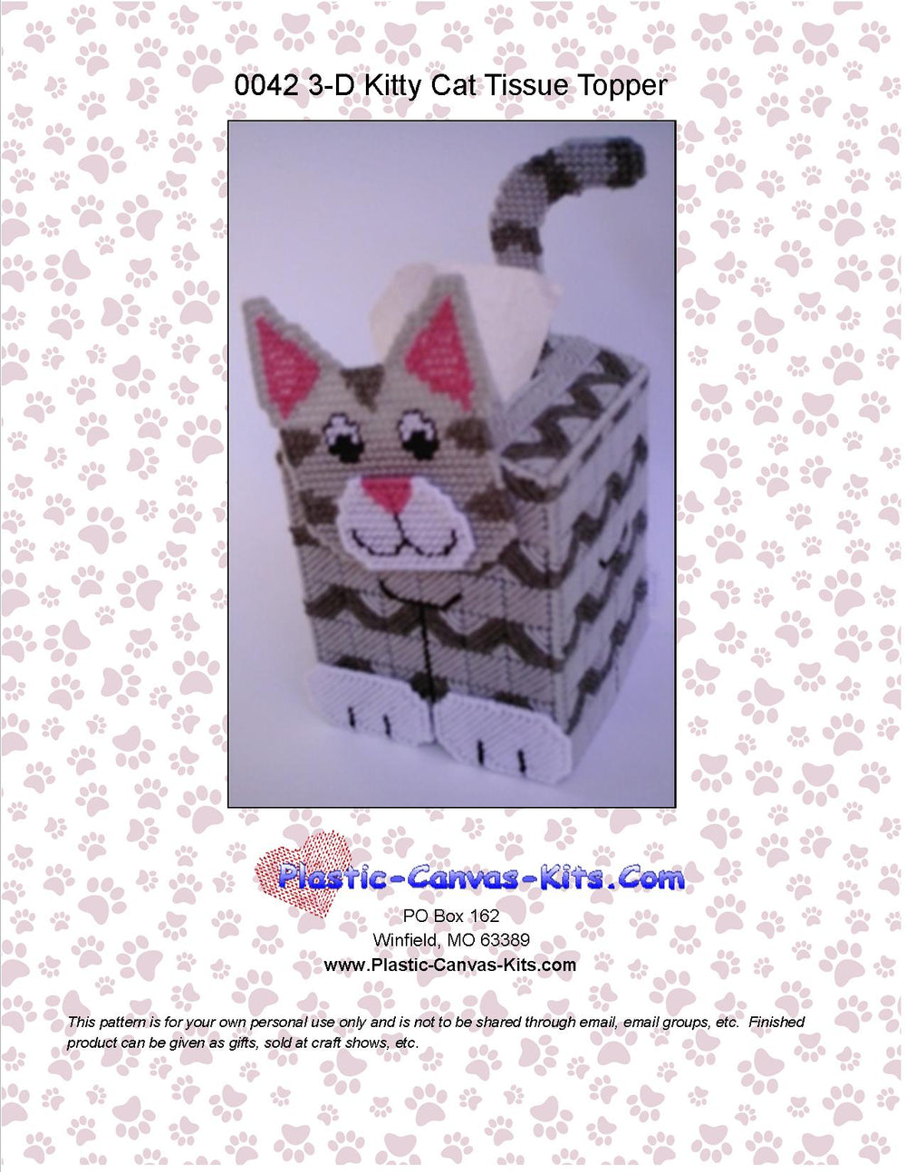 Kitty Cat Tissue Topper