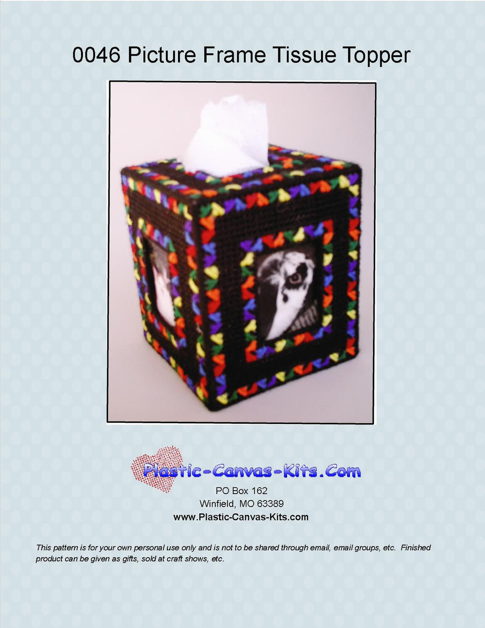 Picture Frame Tissue Topper