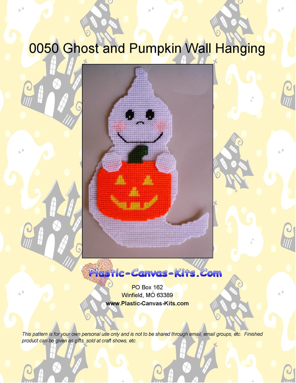 Ghost and Pumpkin Wall Hanging