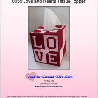 Love and Hearts Tissue Topper