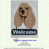Cocker Spaniel Welcome Sign