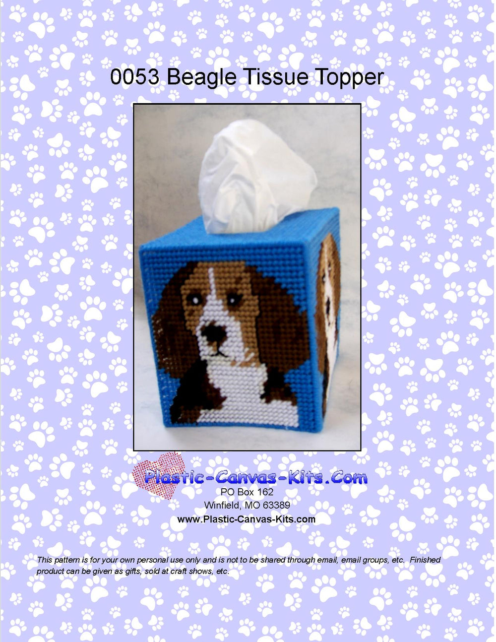 Beagle Tissue Topper