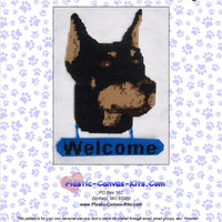 Doberman Pinscher Welcome Sign