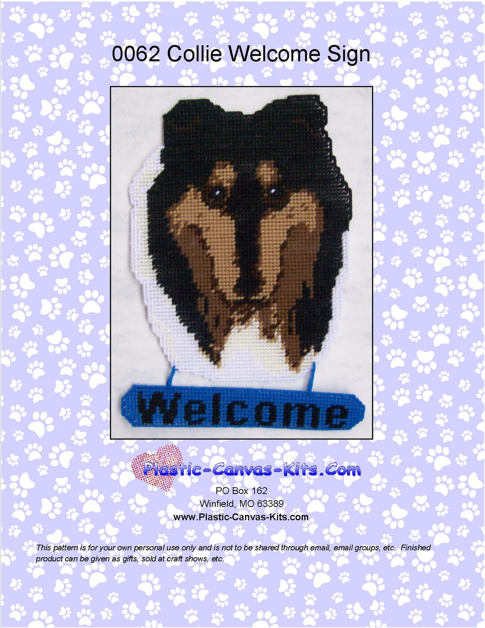 Collie Welcome Sign