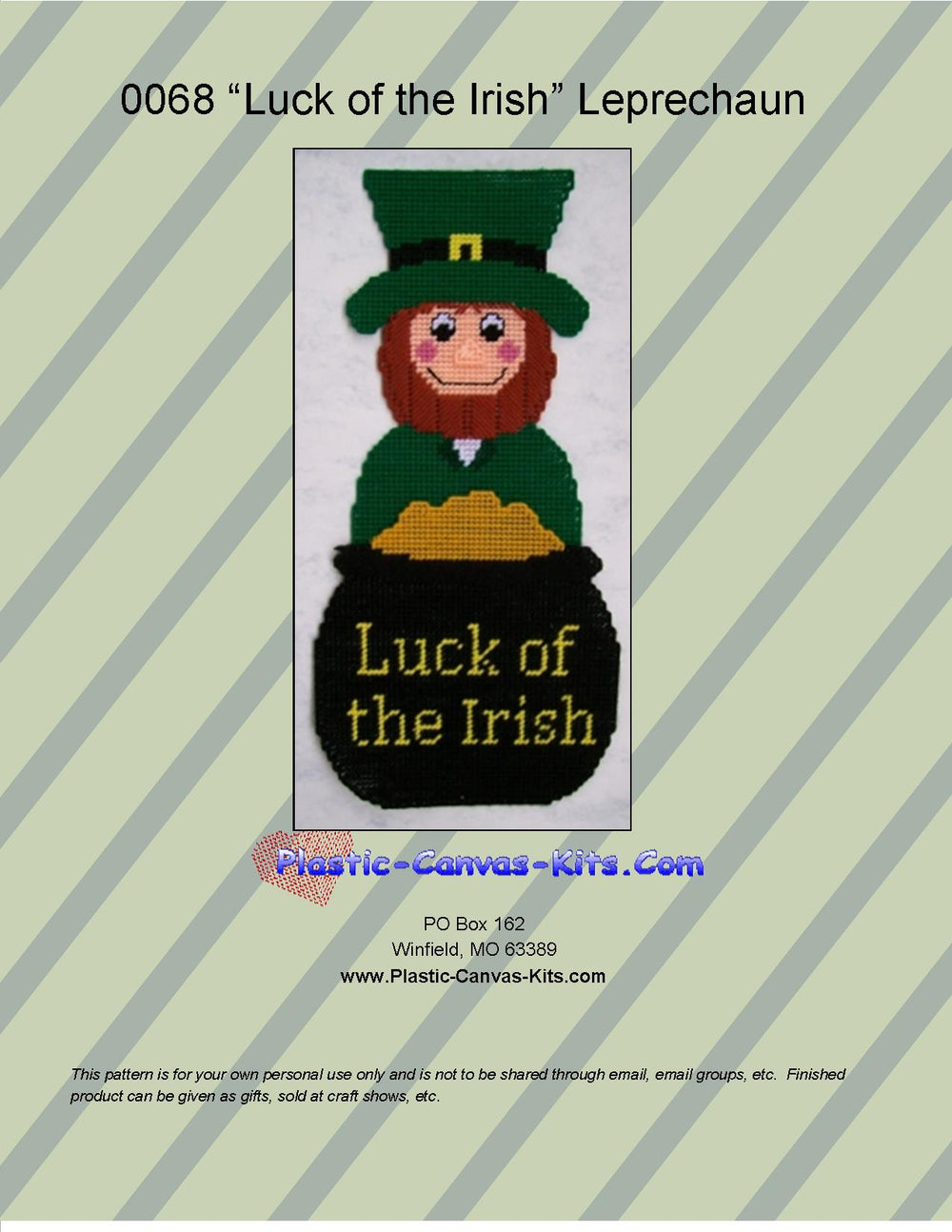 Luck of the Irish Leprechaun Wall Hanging