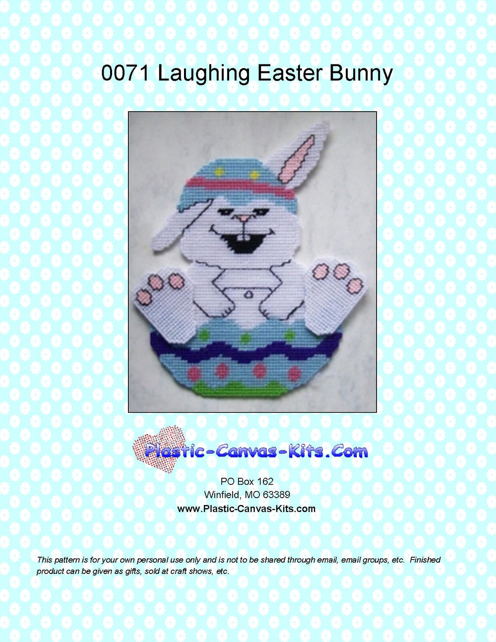 Laughing Easter Bunny in Egg