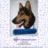 German Shepherd Welcome Sign