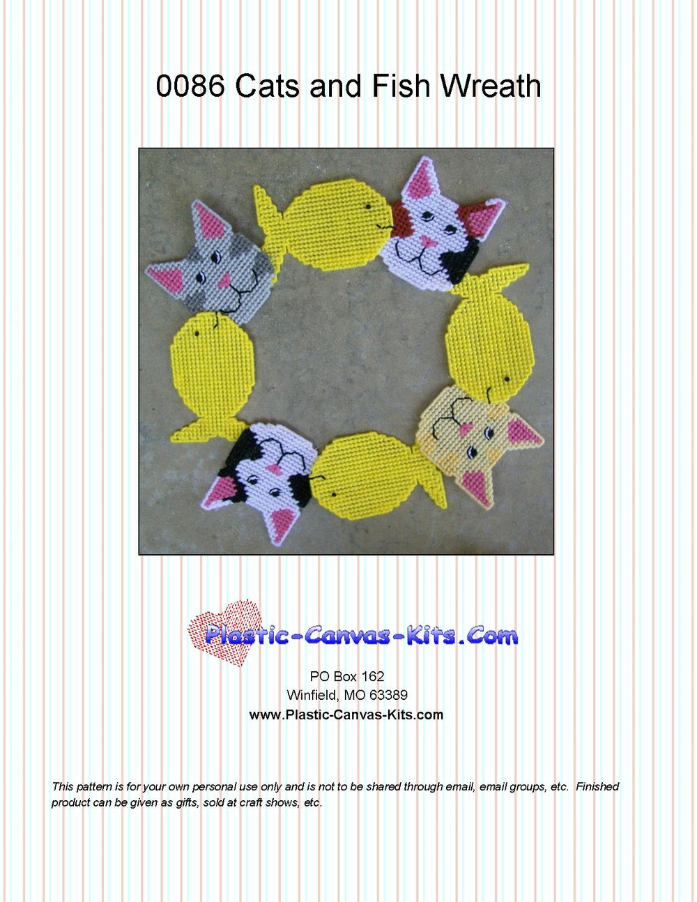 Cats and Fish Wreath