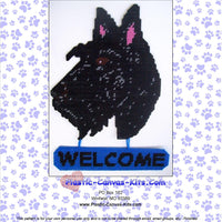Scottish Terrier Welcome Sign